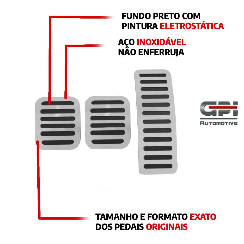 Descanso E Pedaleira Lisa Mt Chevrolet Onix Plus - 4