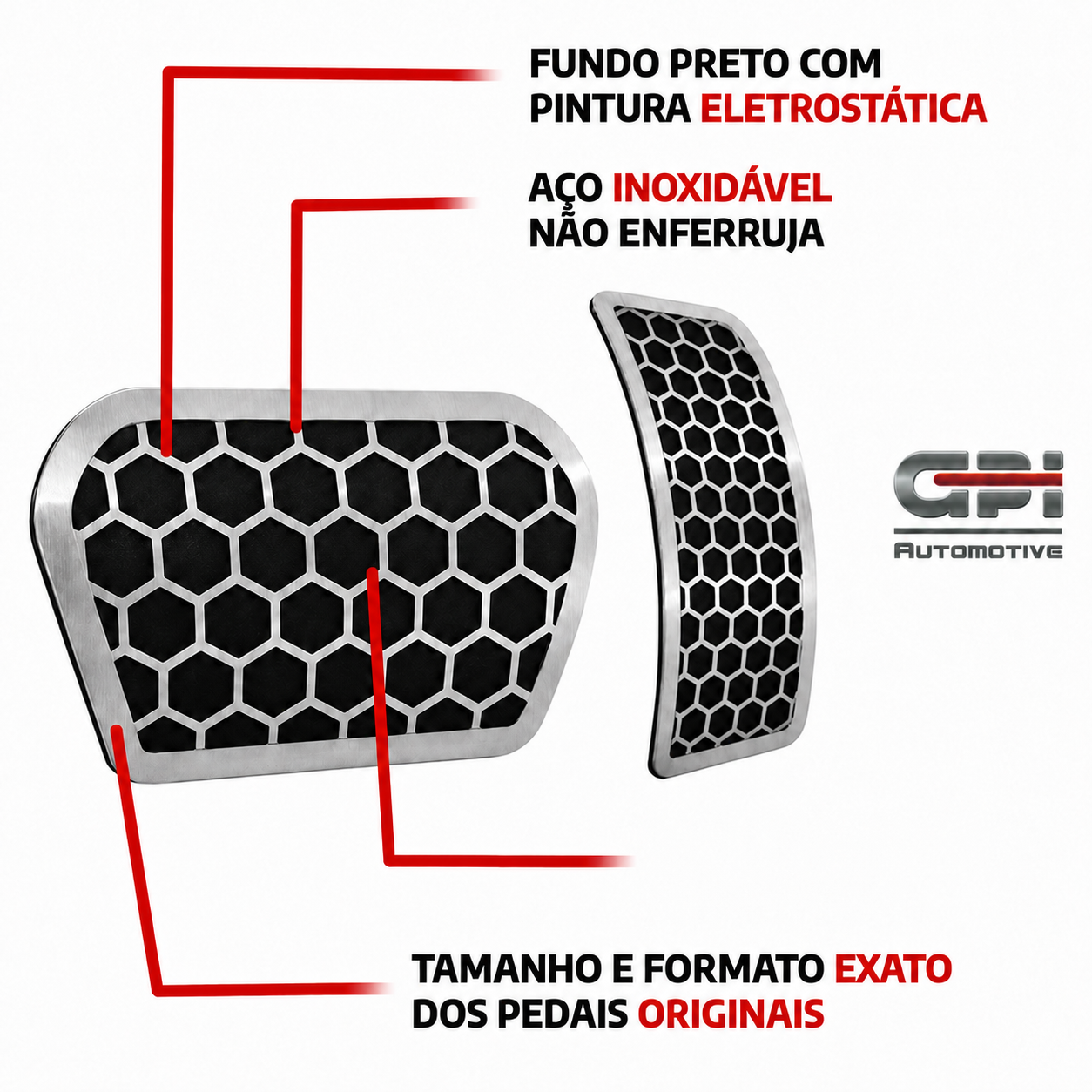 Pedaleira em Aço Inox Ford Bronco Automática Urban