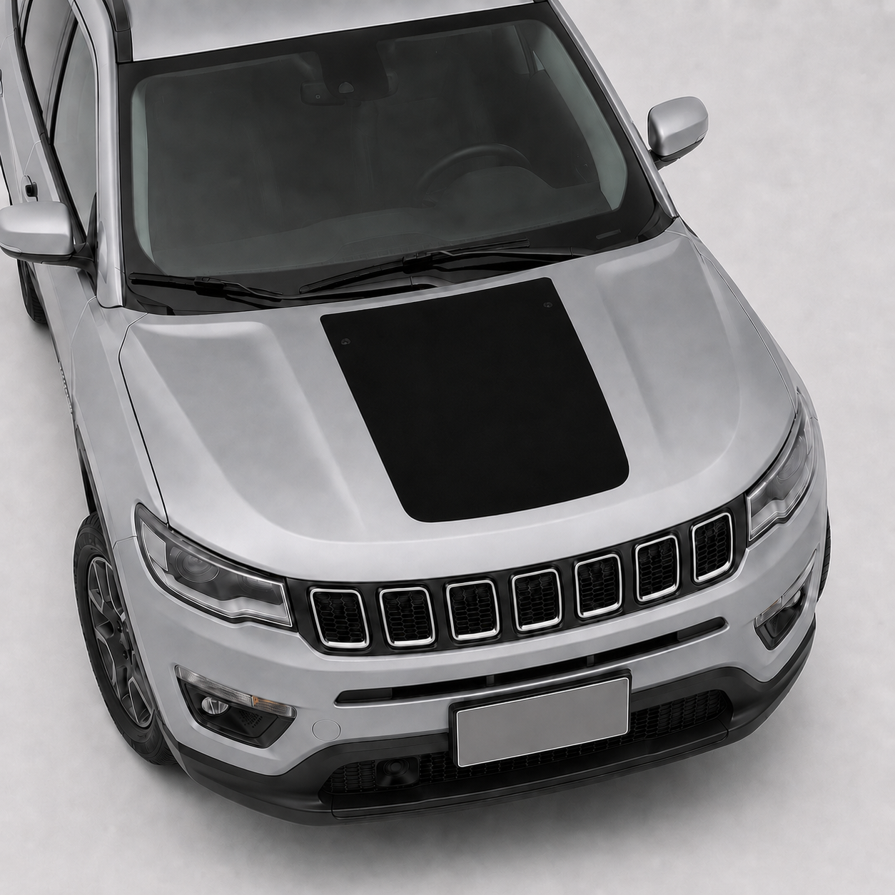 Adesivo para Capô Jeep Compass 2017/2019 Preto Fosco