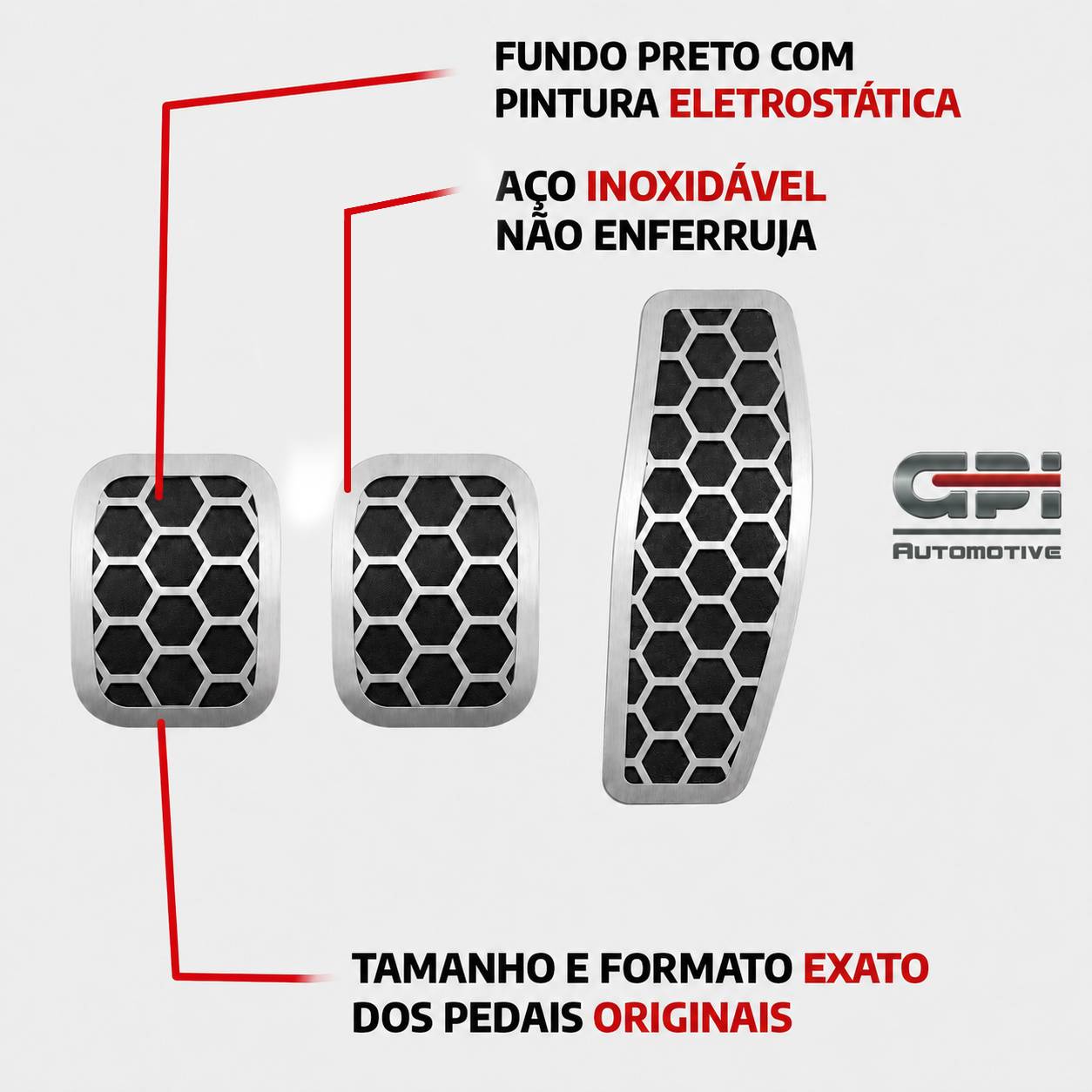 Pedaleira em aço inox Chevrolet Equinox Onix (13 19) Prisma Cobalt Cruze Tracker (12 19) Spin Joy Joy Plus Urban MT Todos os anos