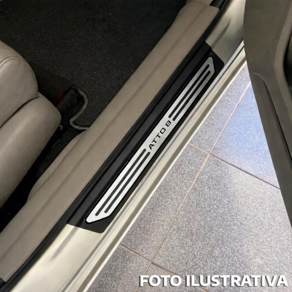 Kit soleira baixo relevo Atto8 em aço inox