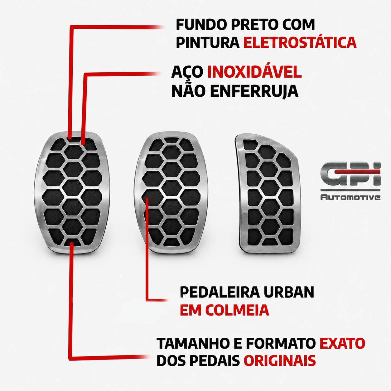 Pedaleira Peugeot 208 2021 em Diante Manual Urban