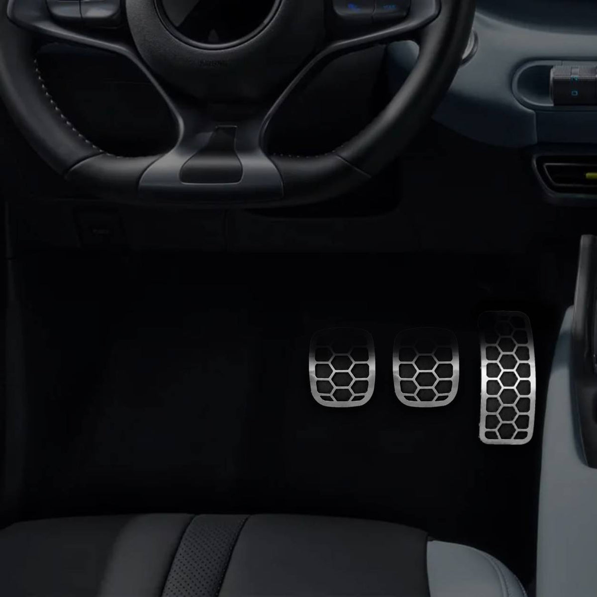 Pedaleira em aço inox Renault Captur Oroch Duster (2012 2020) Urban MT Todos os anos
