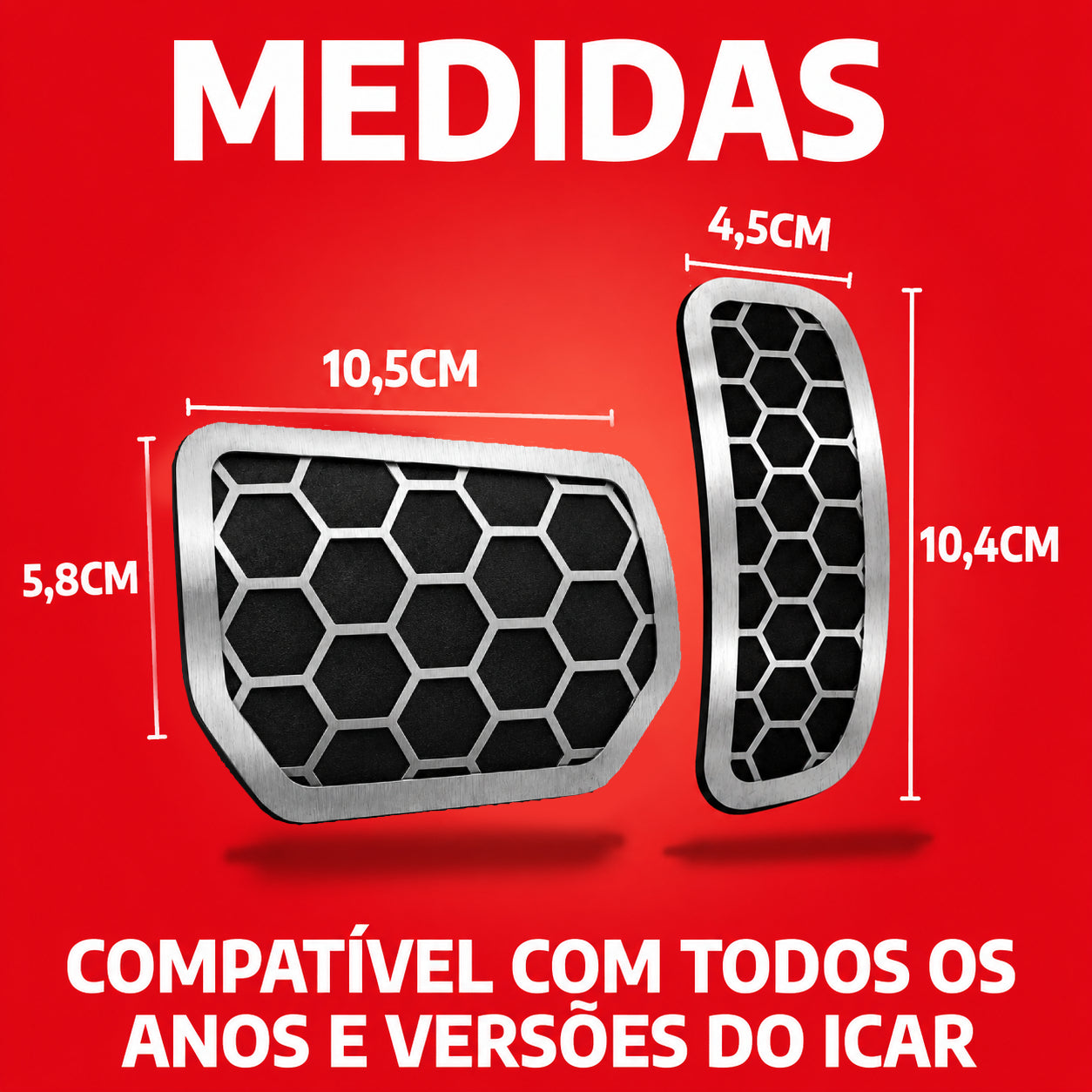 Pedaleira Urban Chery Icar AT Todos os Anos