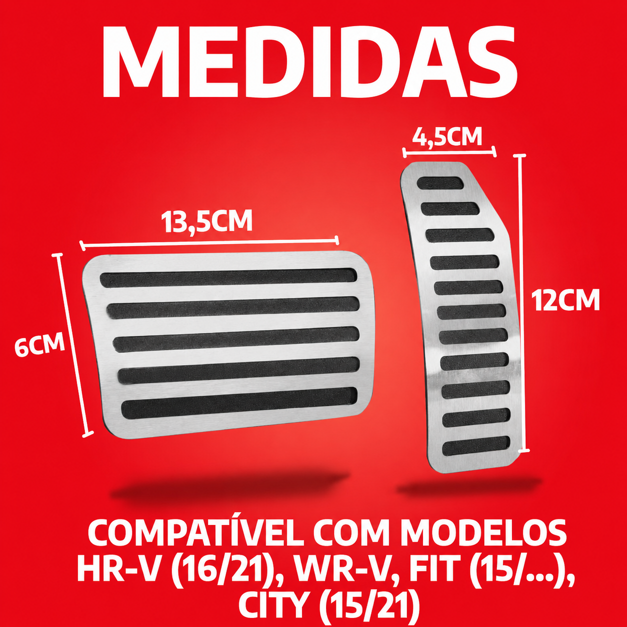 Descanso E Pedaleira Lisa At Honda City 2015 A 2021 - 6
