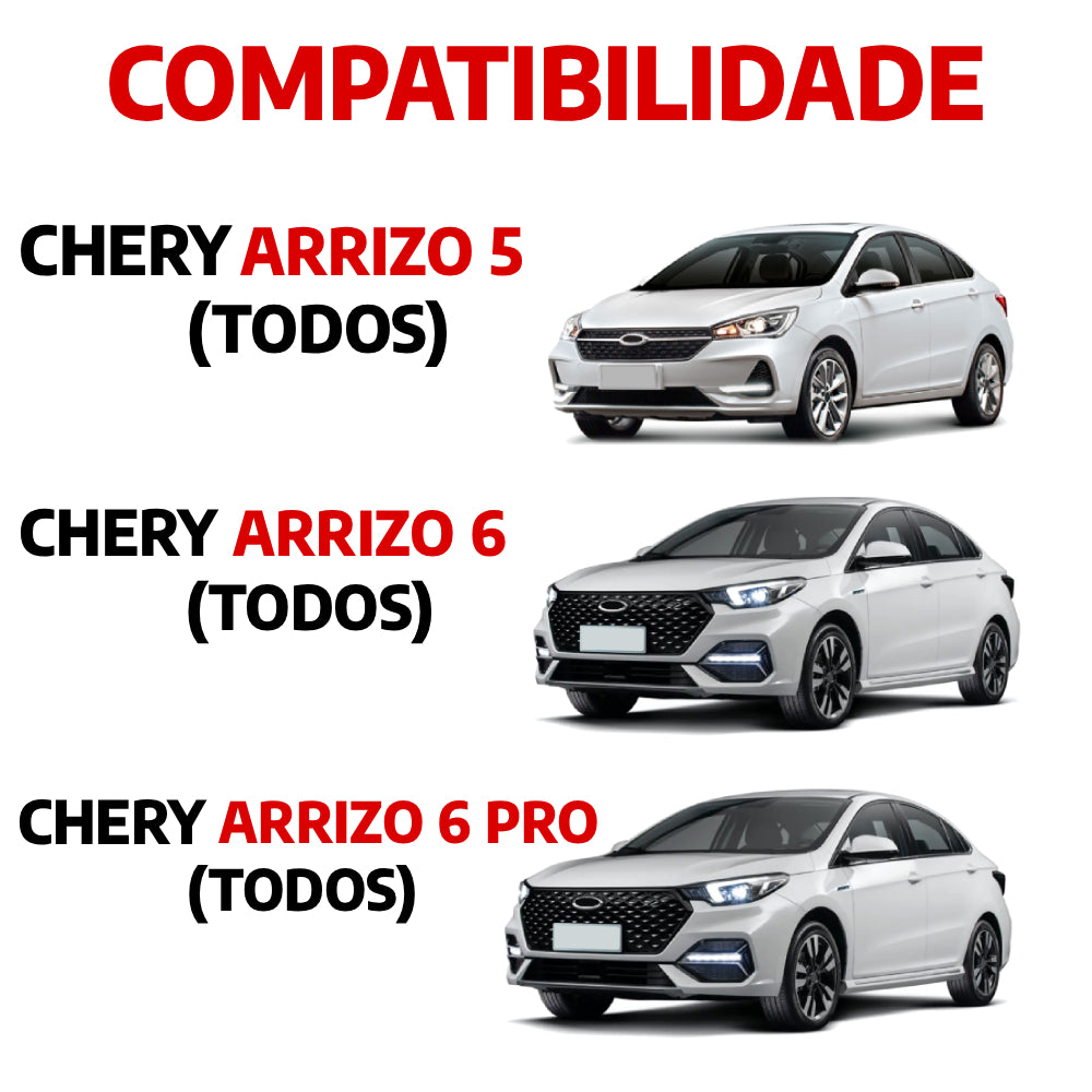 Descanso de Pé em Aço Inox Chery Arrizo 6 / Arrizo 6 Pro Urban