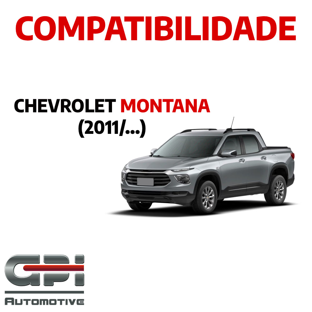 Descanso de Pé em Aço Inox Chevrolet Montana Urban