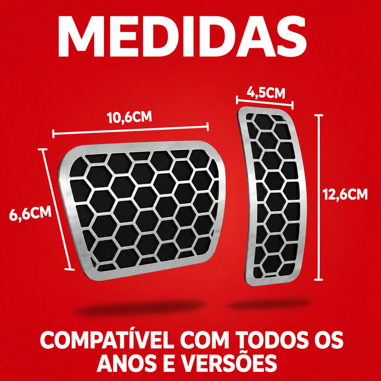 Pedaleira em Aço Inox BYD Yuan Automática Urban