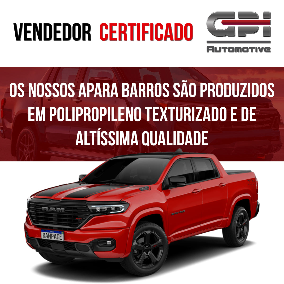 Par Traseiro Apara Barro Dodge Rampage