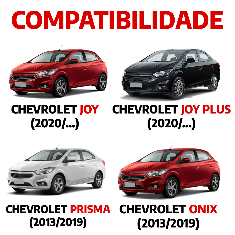 Descanso de Pé em Aço Inox Chevrolet Onix / Prisma / Joy / Joy Plus Urban