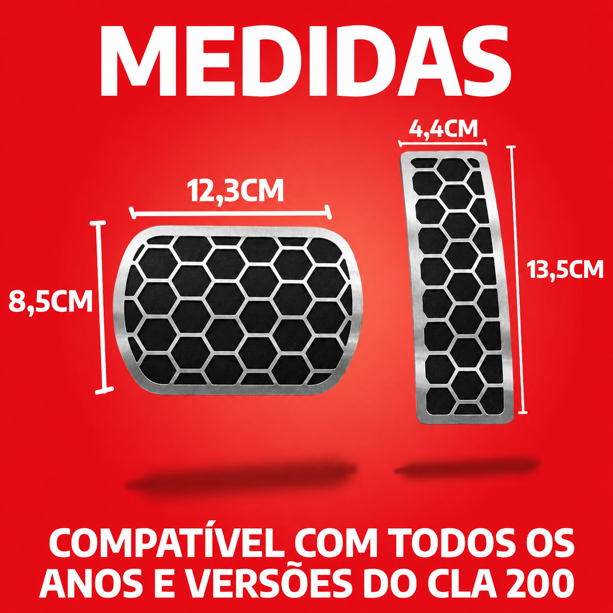 Pedaleira Urban Inox Mercedes CLA 200
