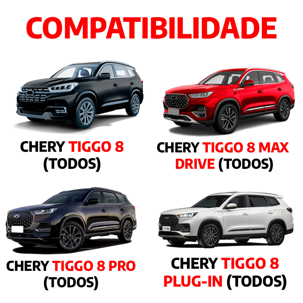 Descanso de Pé em Aço Inox Chery Tiggo 8 Urban