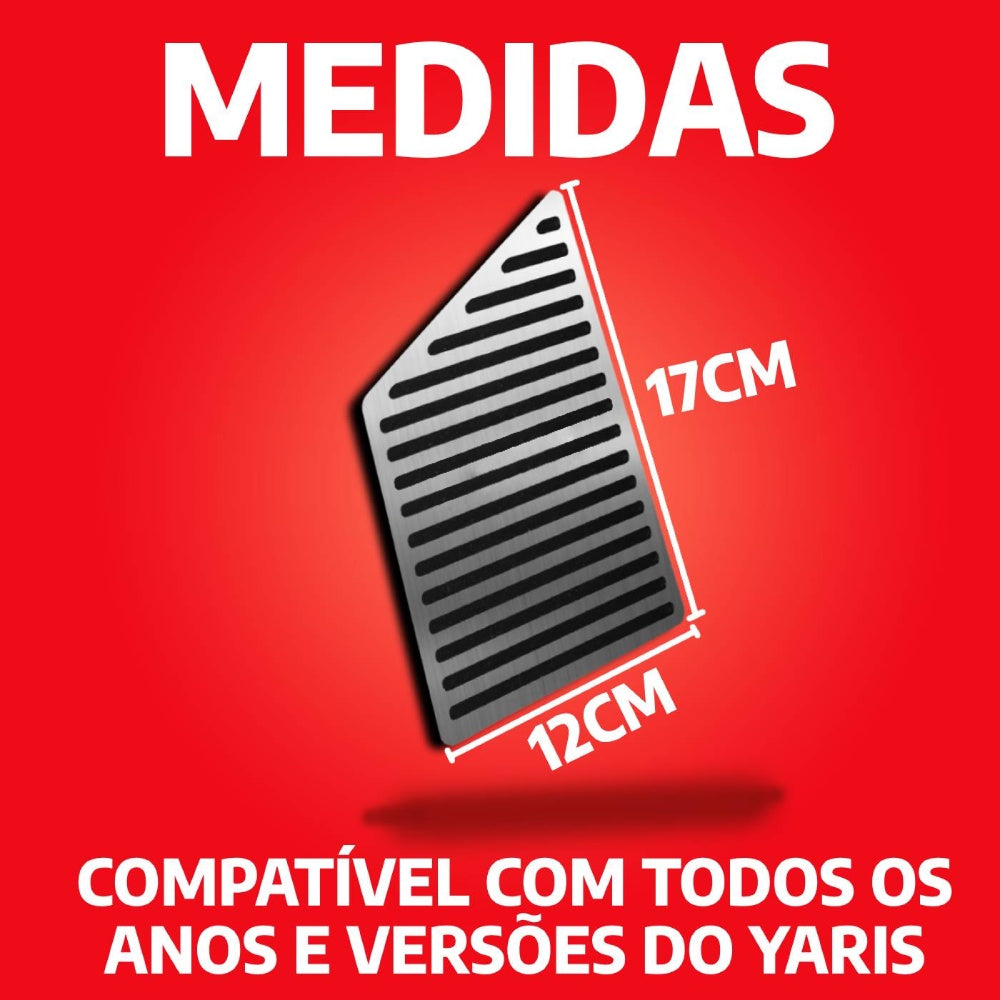 Descanso E Pedaleira Lisa At Toyota Yaris - 4