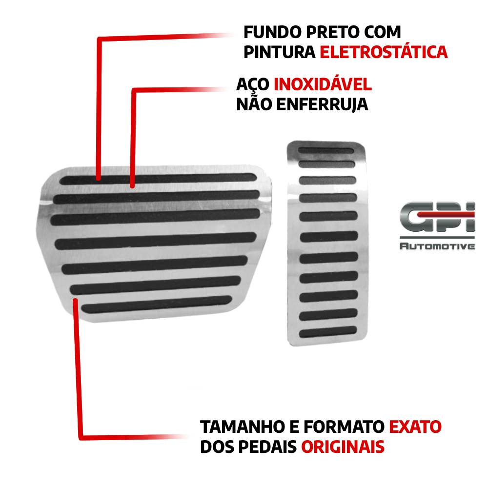 Pedaleira em Aço Inox Chery Tiggo 3x