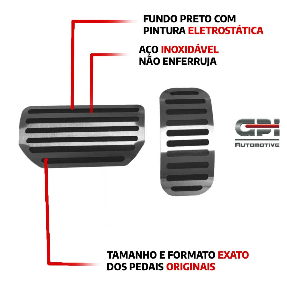 Pedaleira em Aço Inox Chery Icar