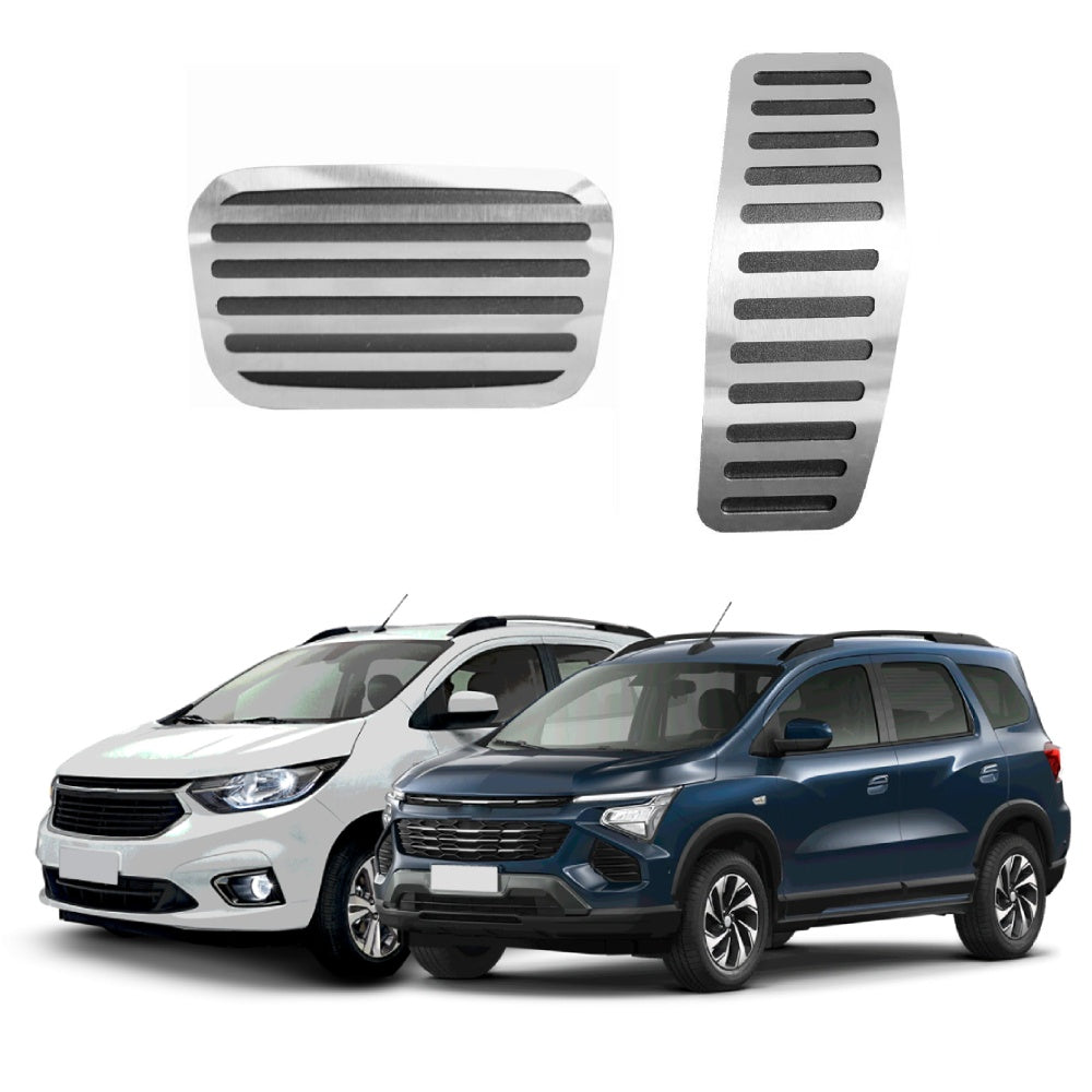 Pedaleira em Aço Inox Chevrolet Spin