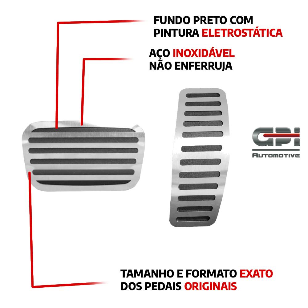 Pedaleira em Aço Inox Chevrolet Spin