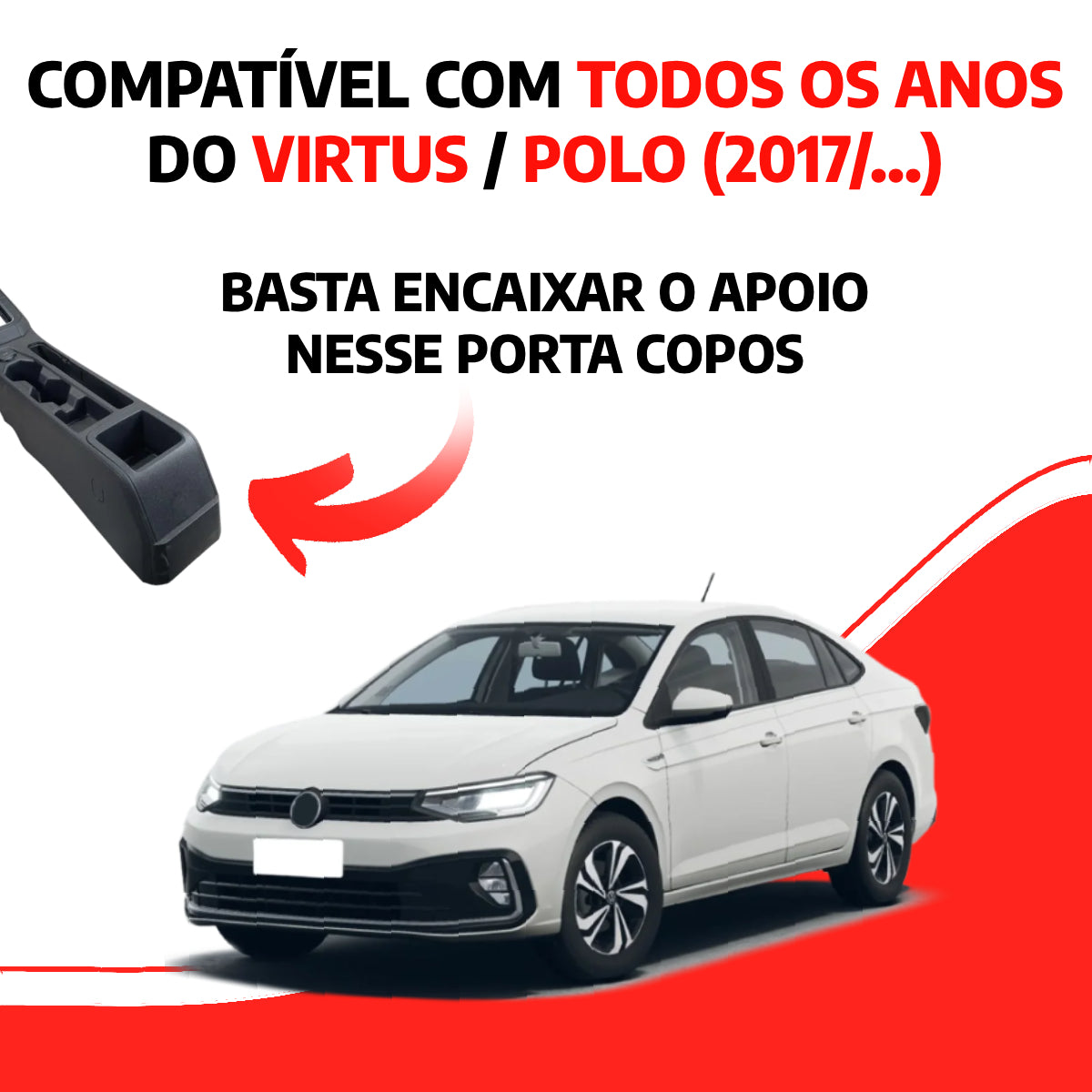 Apoio de Braço Volkswagen Polo/Virtus