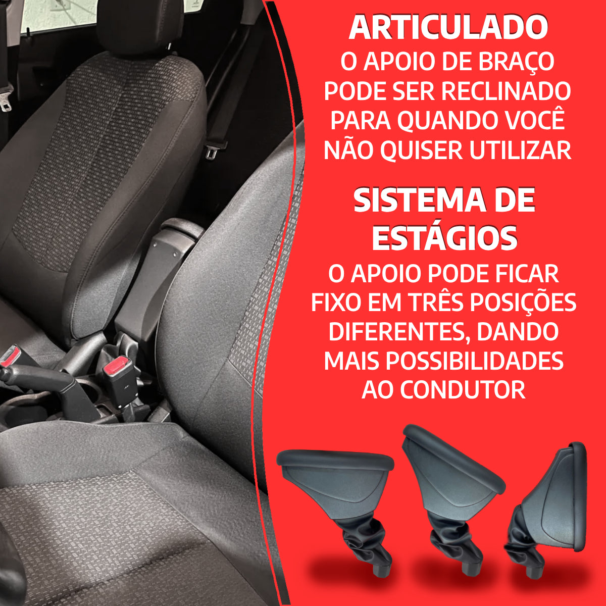 Apoio de Braço Volkswagen Polo/Virtus