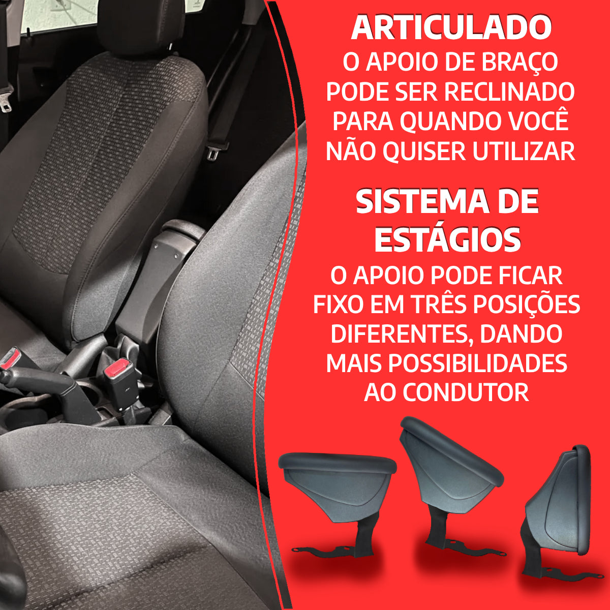 Apoio de Braço Renault Sandero/Logan/Stepway