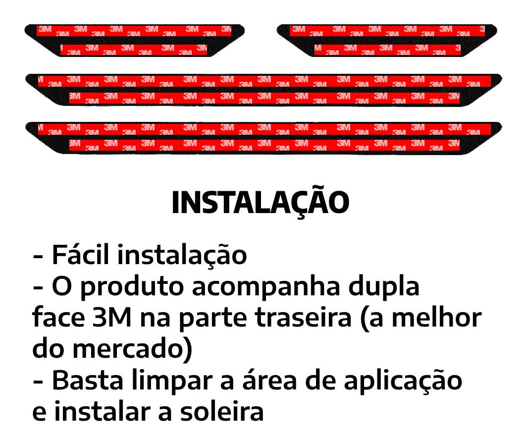 Soleira baixo relevo Volkswagen Voyage