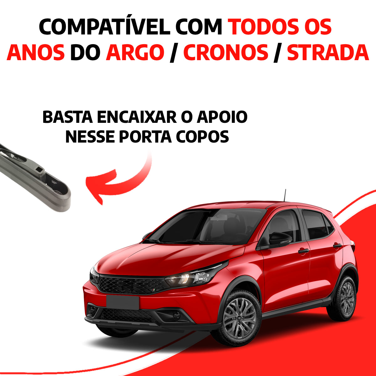 Apoio de Braço Fiat Argo/Cronos/Strada