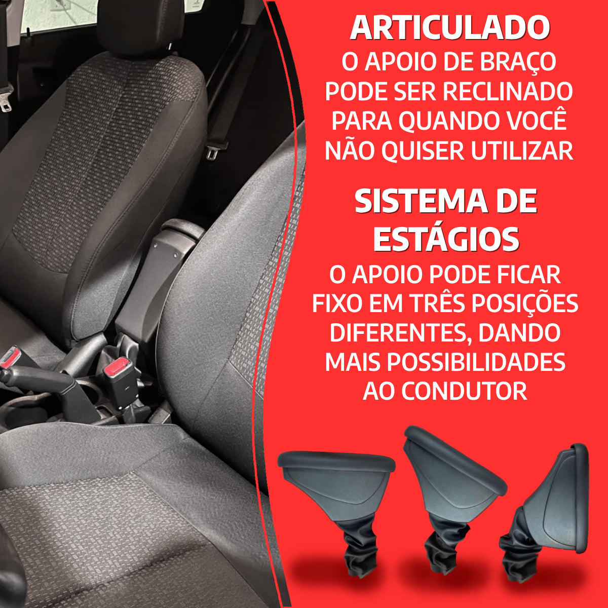 Apoio de Braço Fiat Argo/Cronos/Strada