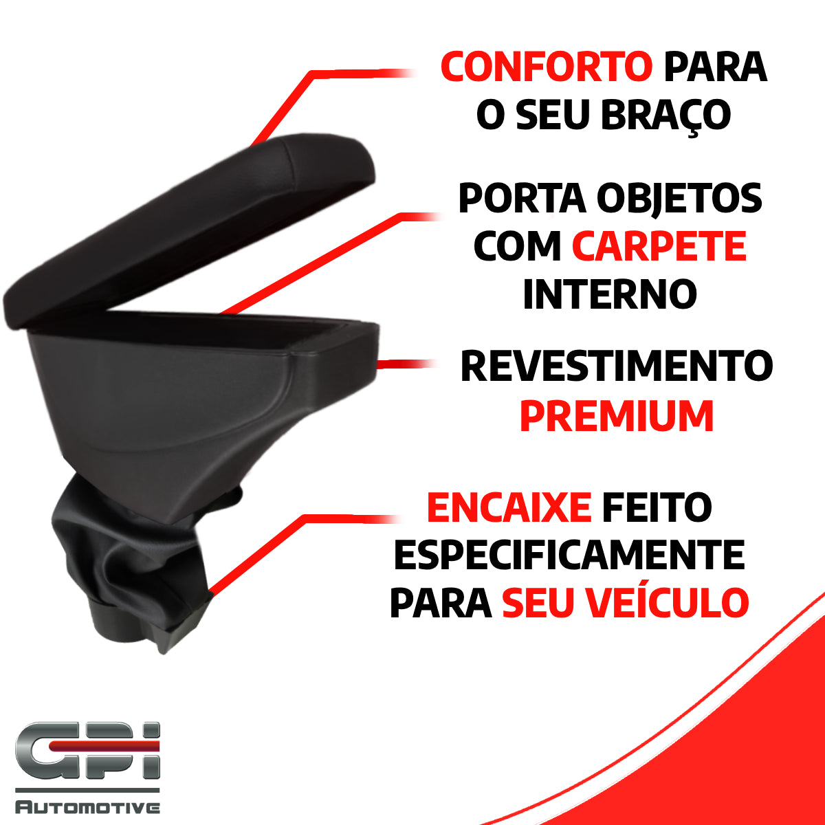Apoio de Braço Fiat Argo/Cronos/Strada