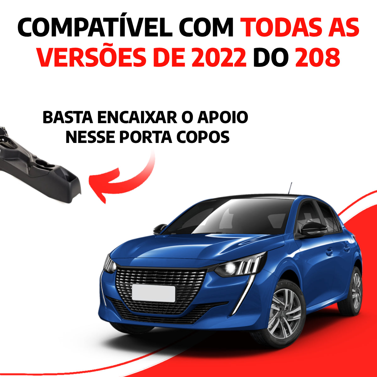 Apoio de Braço Peugeot 208