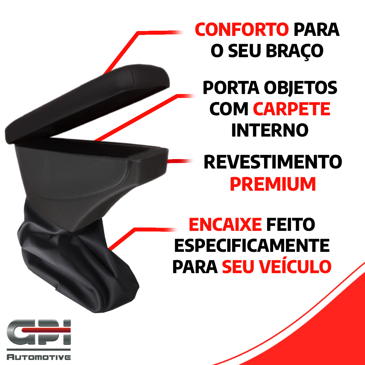 Apoio de Braço Peugeot 208