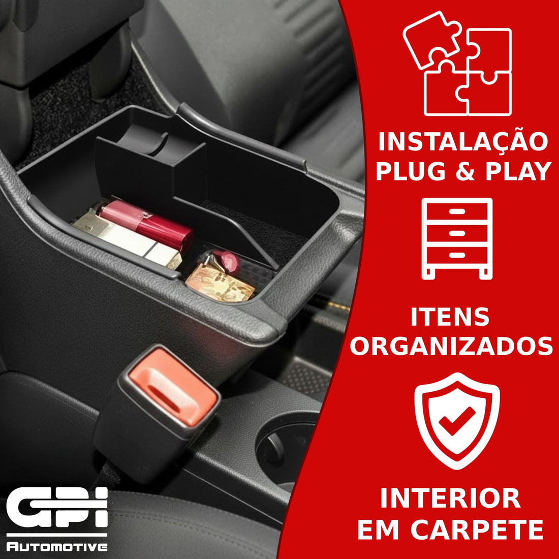 Acessório Organizador Porta Treco Volkswagen Polo/Virtus/Nivus