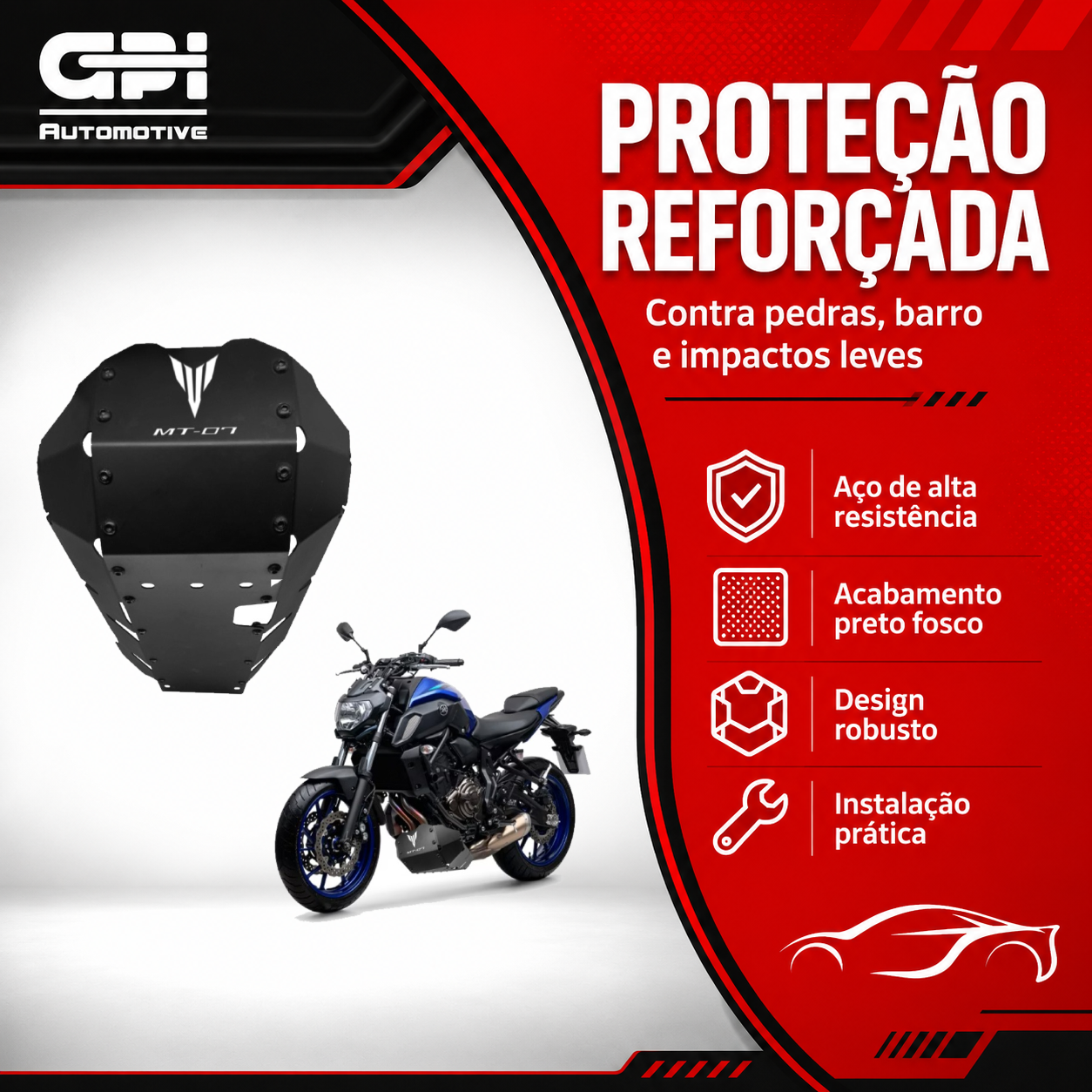 Protetor Cárter Motor Yamaha MT-07