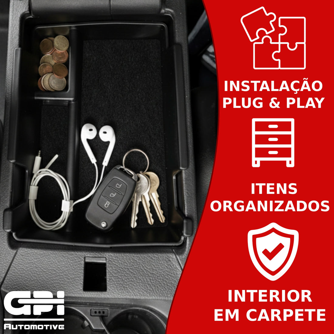 Acessório Organizador Porta Treco Jeep Compass 2022...