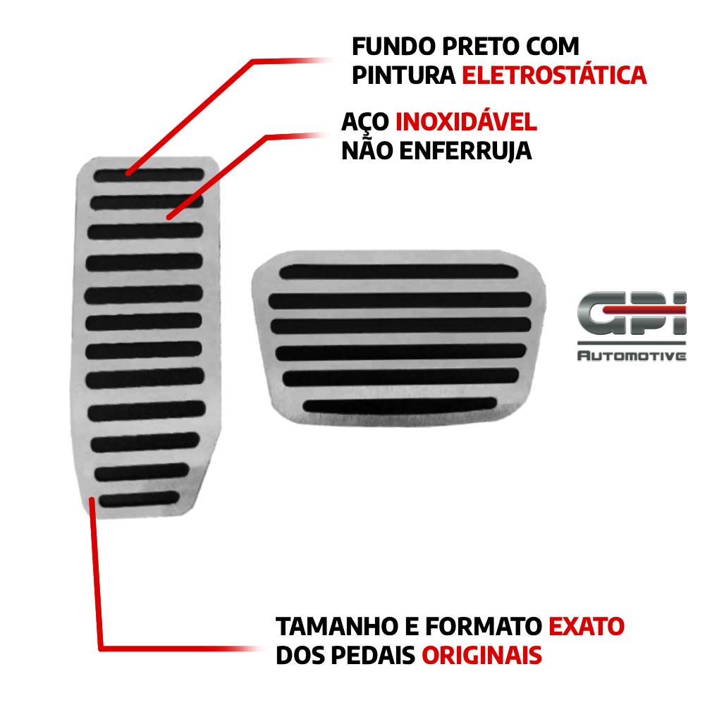 Pedaleira em Aço Inox Chevrolet S10