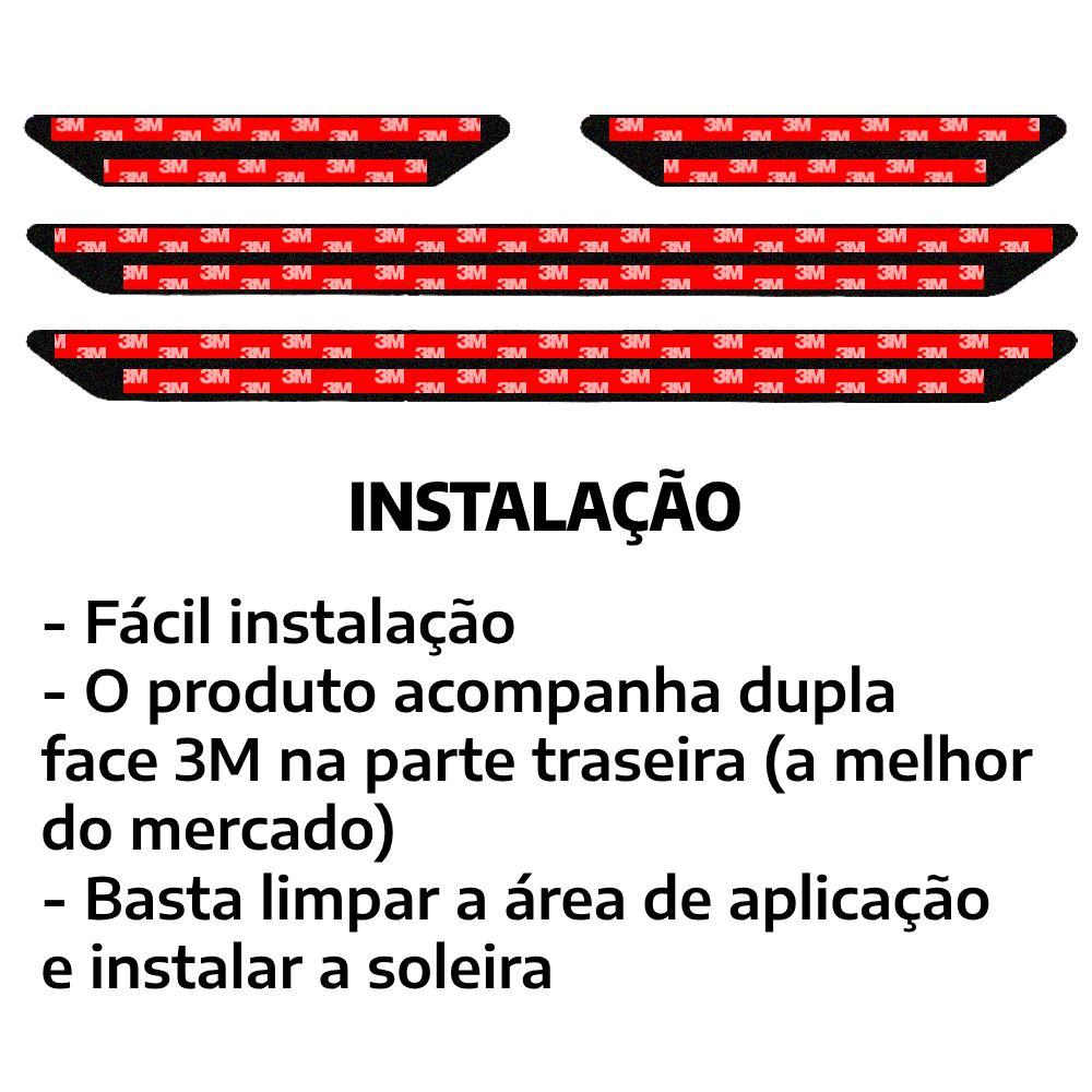 Kit soleira baixo relevo EX2 em aço inox