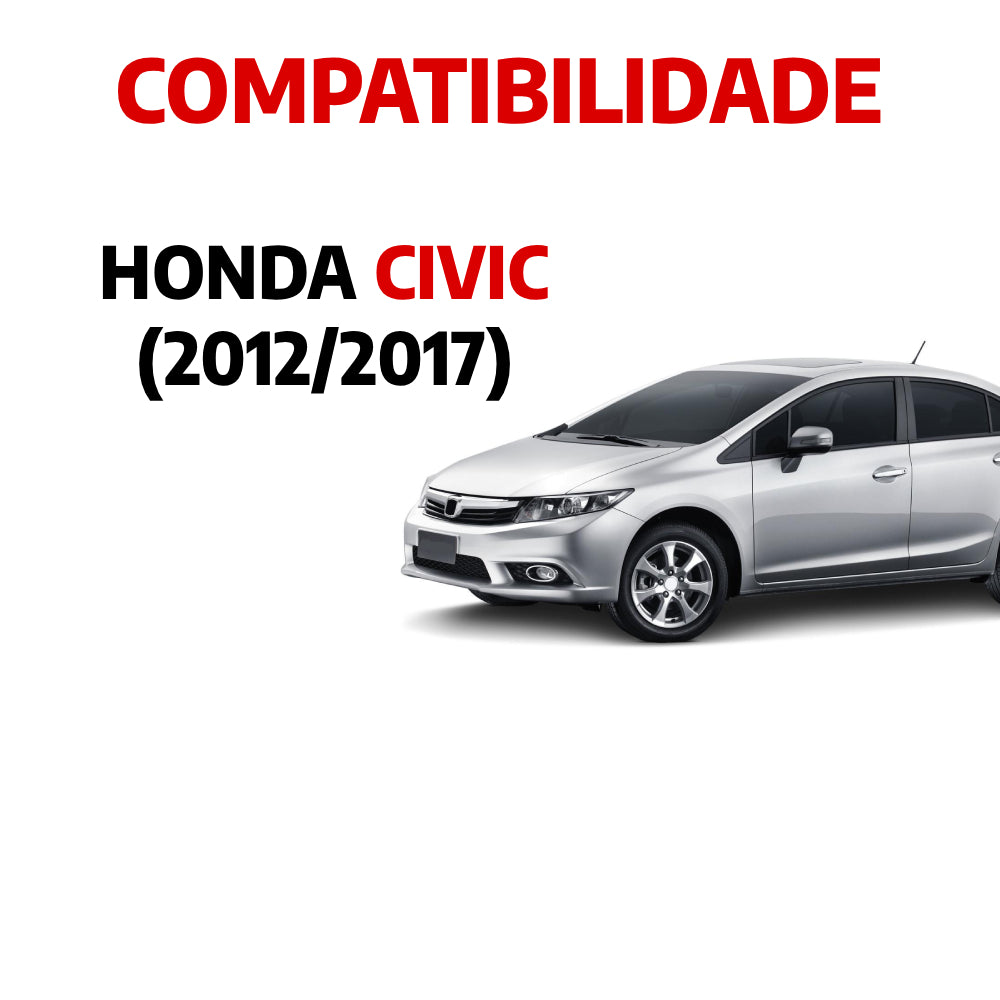 Descanso de Pé em Aço Inox Honda Civic 2012 a 2017 Urban