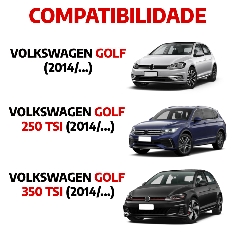 Descanso de pé em aço inox Volkswagen Golf - Urban