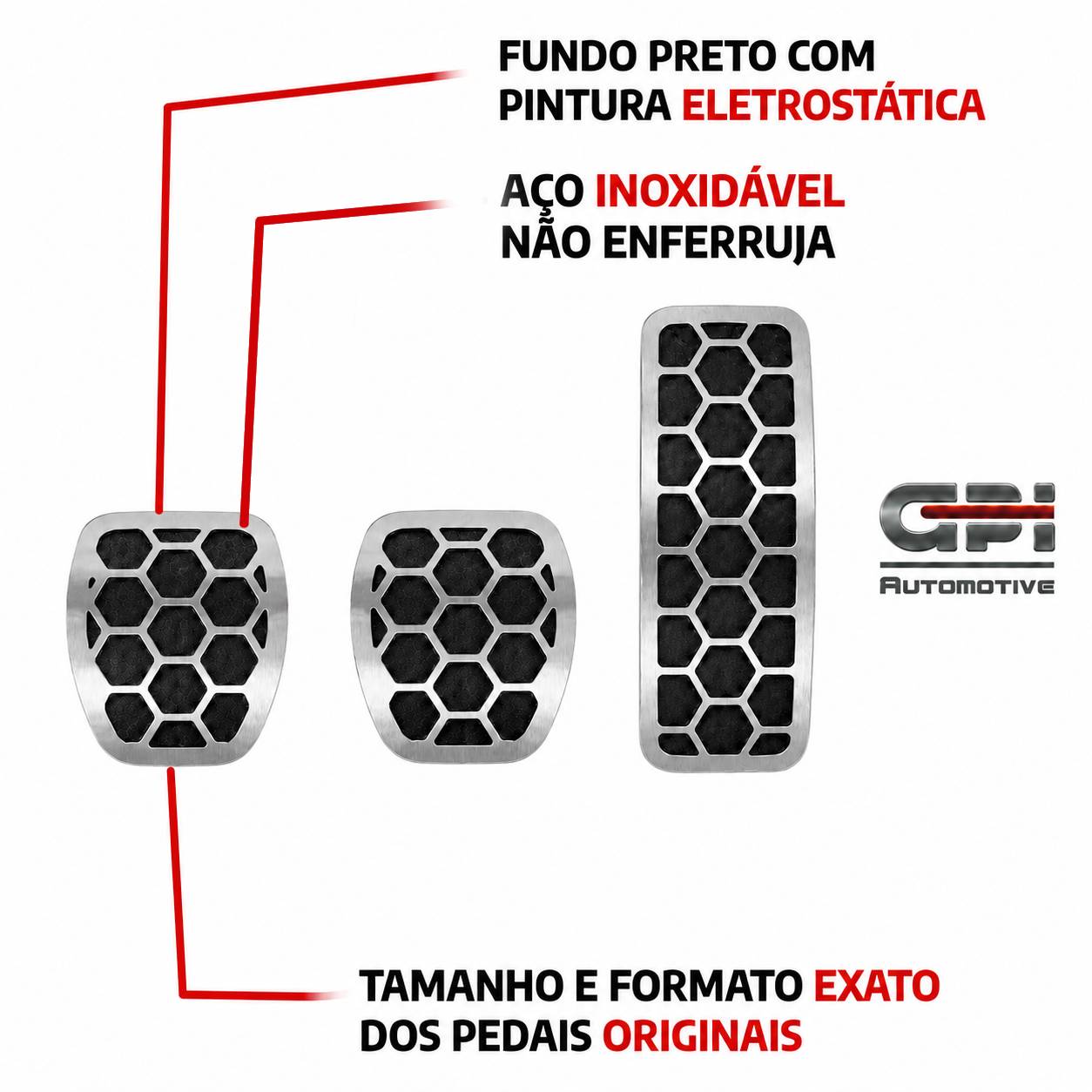 Pedaleira Volkswagen Gol / Fox / Up / Voyage Urban