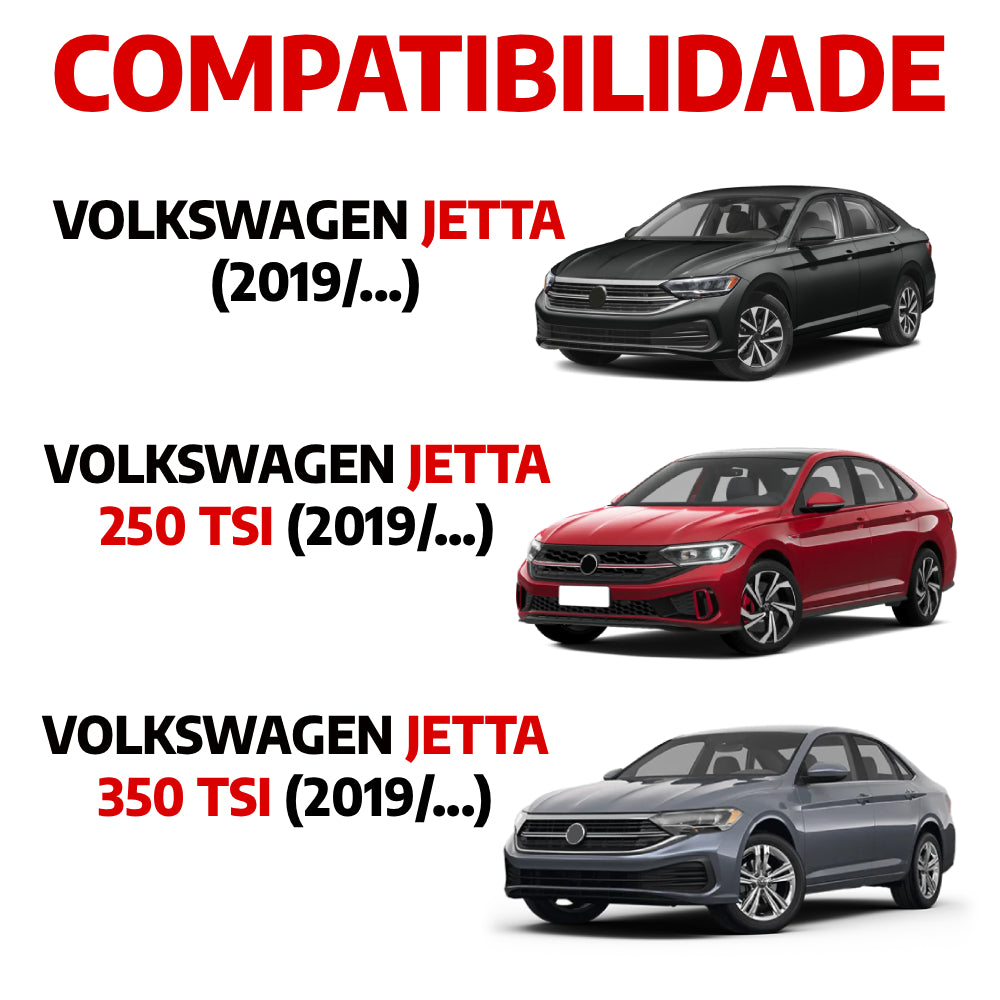 Descanso de Pé em Aço Inox Volkswagen Jetta 2019 em Diante Urban
