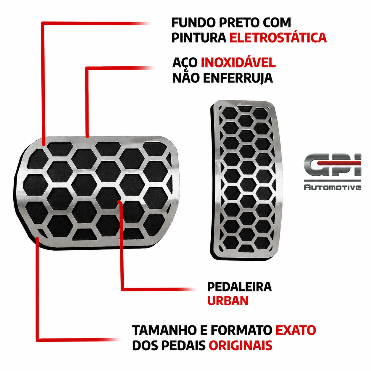 Pedaleira Urban Renault Captur Oroch Duster (2012/2020) AT