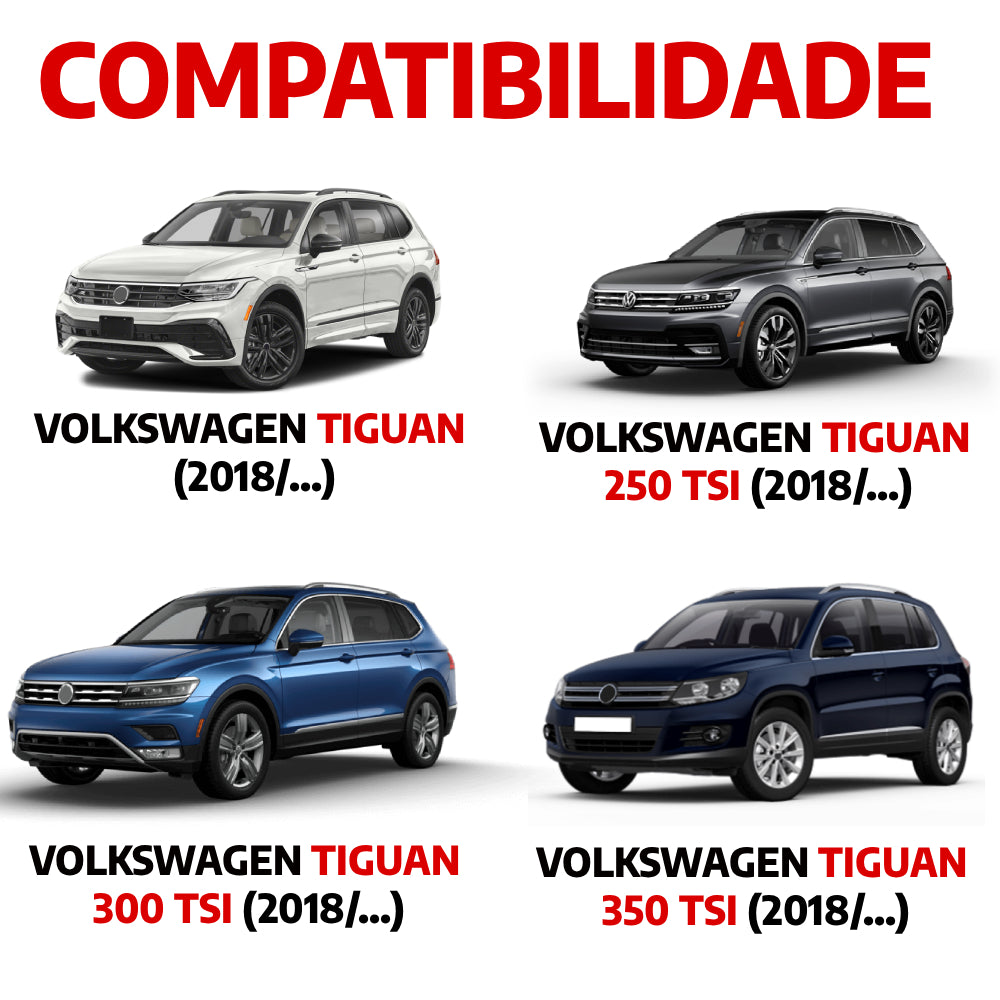 Descanso de Pé em Aço Inox Volkswagen Tiguan 2018 em Diante Urban