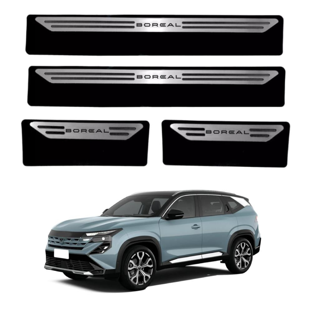 Kit soleira baixo relevo Boreal em aço inox