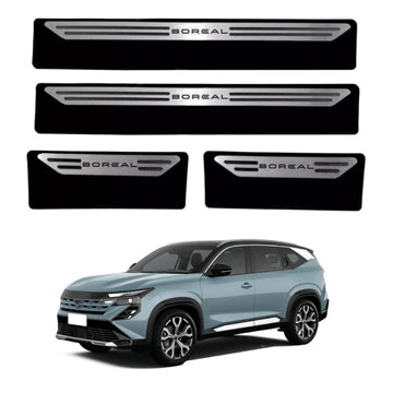 Kit soleira baixo relevo Boreal em aço inox