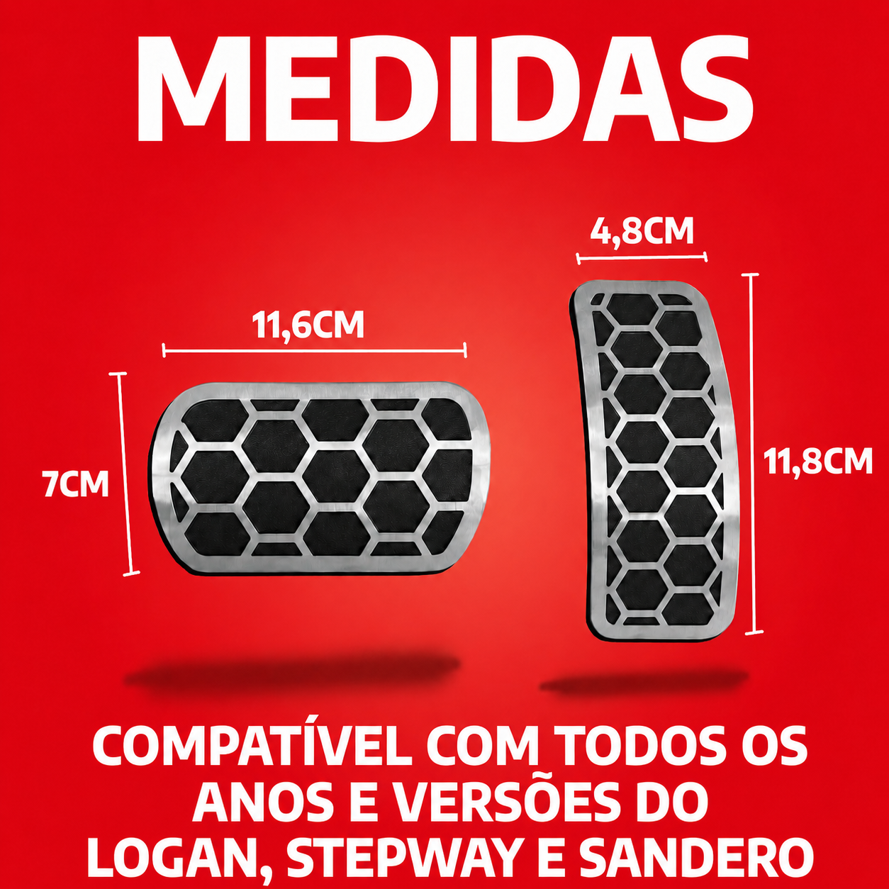 Pedaleira Urban Renault Logan Sandero Stepway AT