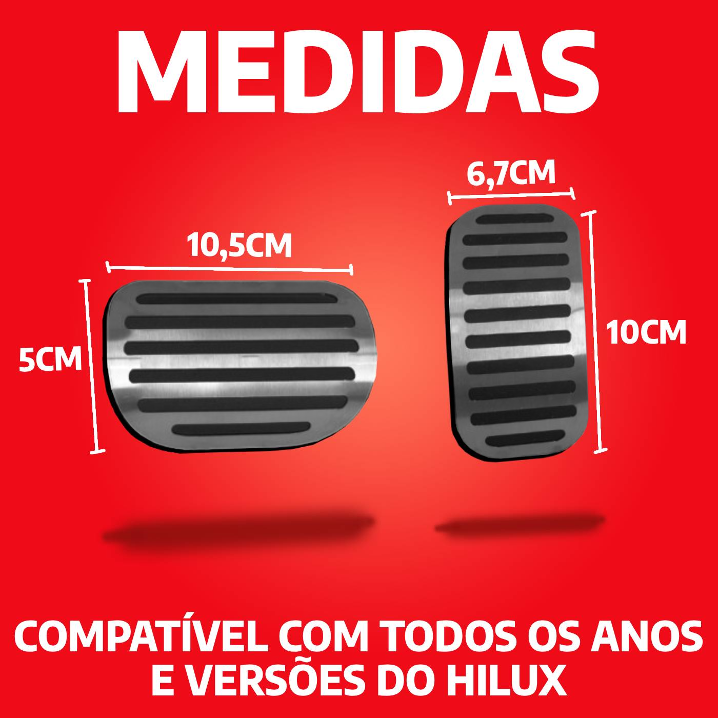 Descanso Soleira E Pedaleira At Liso Toyota Hilux - 8