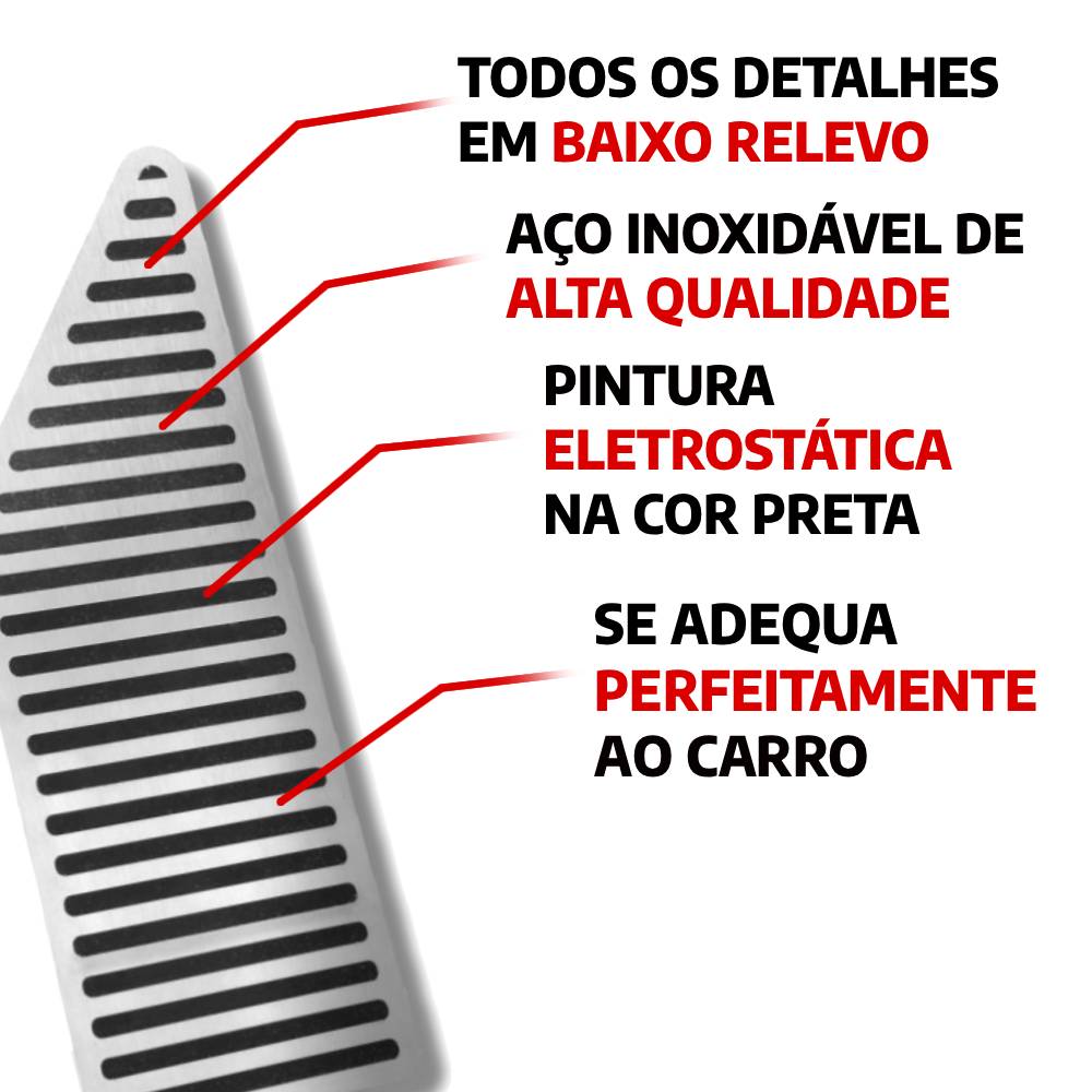 Descanso E Pedaleira Lisa At Chevrolet Tracker 2012 A 2019 - 8