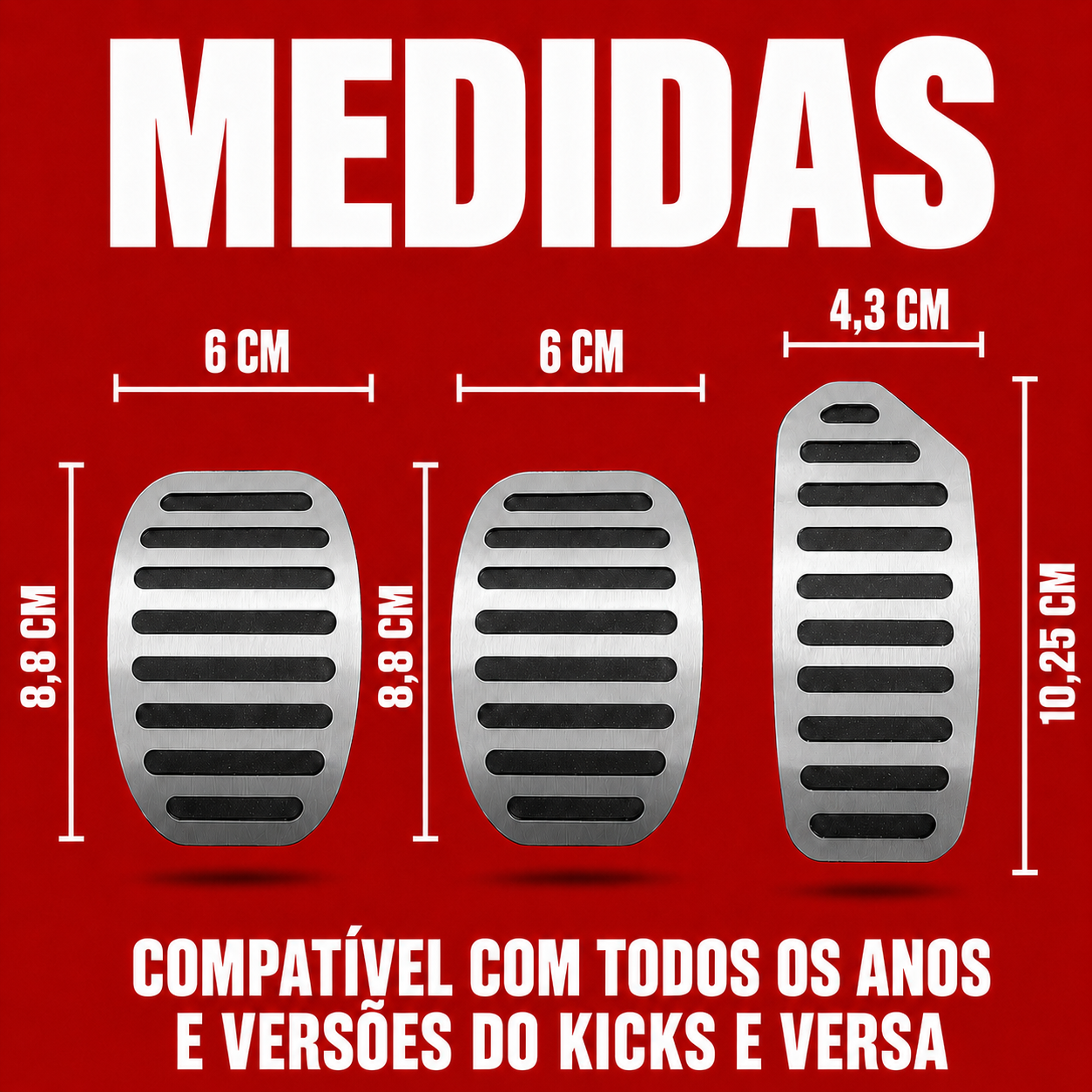Descanso Soleira E Pedaleira Mt Liso Nissan Versa 2021 Em Diante - 9