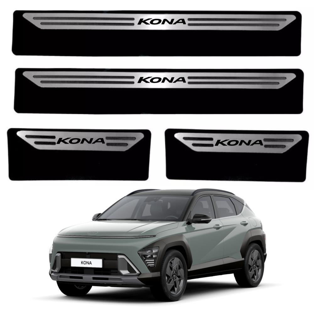 Kit soleira baixo relevo KONA em aço inox