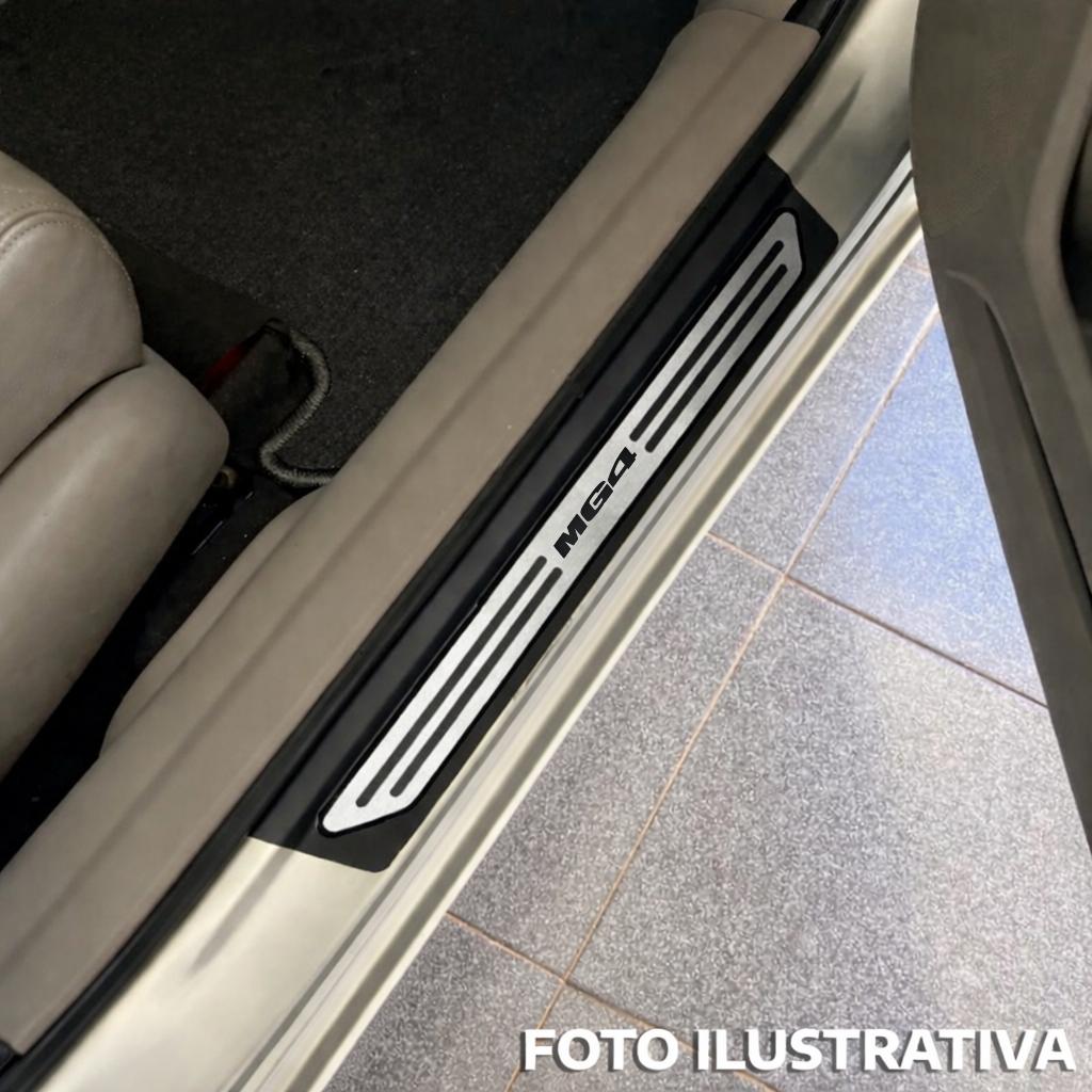 Kit soleira baixo relevo MG4 em aço inox