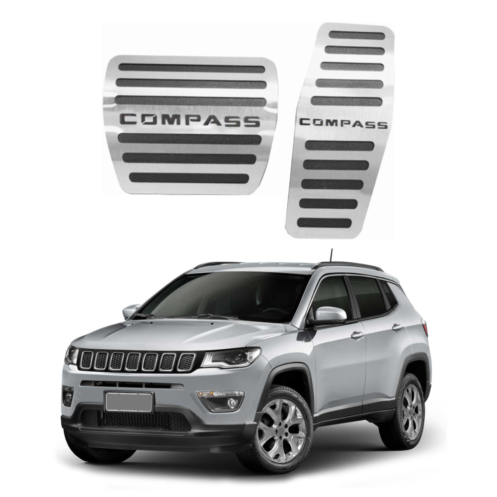 Pedaleira em Aço Inox Jeep Compass 2017/...